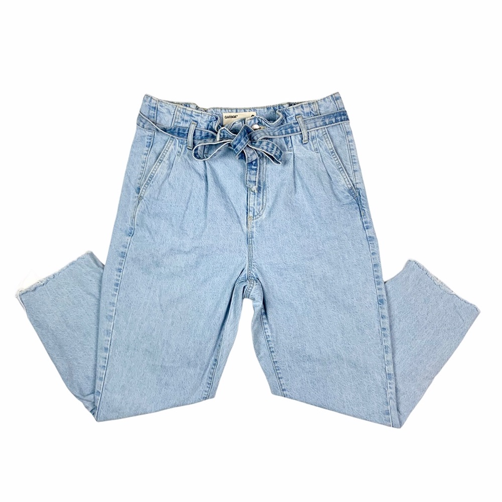 GARAGE High Rise Belted Jeans